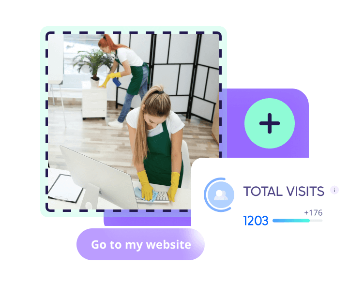 Uno screenshot del Hocoos AI website builder che mostra la funzione di analisi delle vendite totali.