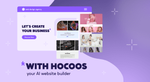 Hocoos AI builder creates unique websites in seconds