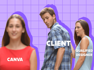 Impress clients with Canva meme