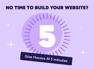 Create a website in under 5 minutes with Hocoos Al