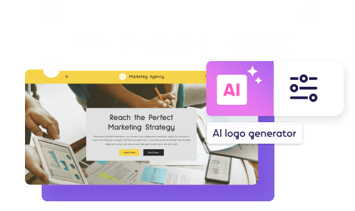 AI-generated logo for your brand using logo generator.