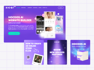 With Hocoos AI Website builder, you can create a completely unique website in minutes.