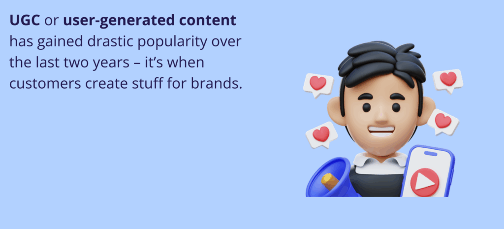 Website Trends 2026: The Future of Digital Experience is Here 5 Website Trends 2026: The Future of Digital Experience is Here. Icon of a stylized person holding a megaphone, with a smartphone displaying a play button, surrounded by heart icons in chat bubbles.