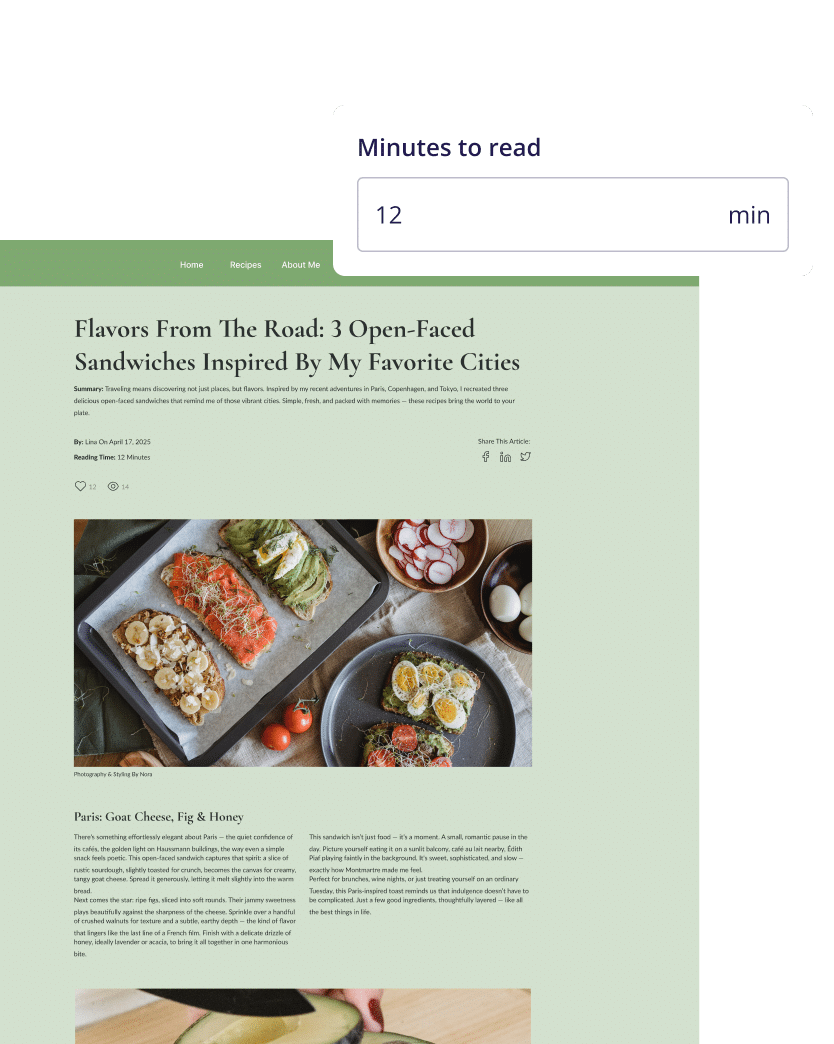 Estimated Reading Time