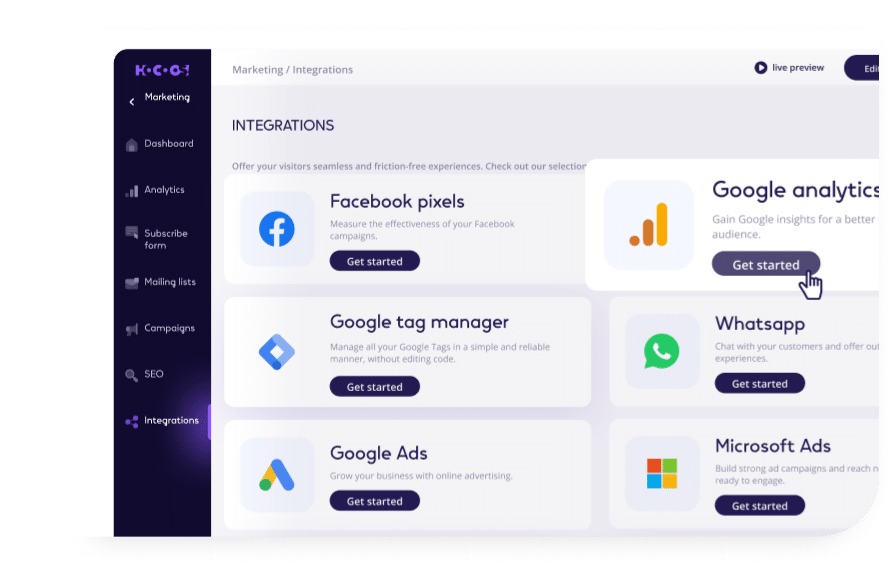 Integrated Marketing Tools