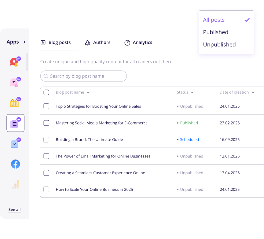 Erstellen Sie in wenigen Minuten einen beeindruckenden Shop